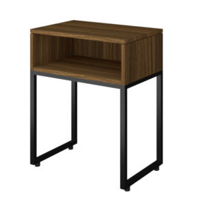 Nightstand For Double Queen With Metal Leg