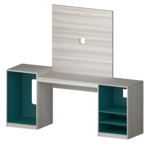 Combo Unit with Desk & Media Panel