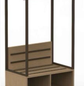 Closet Rack With Luggage Bench